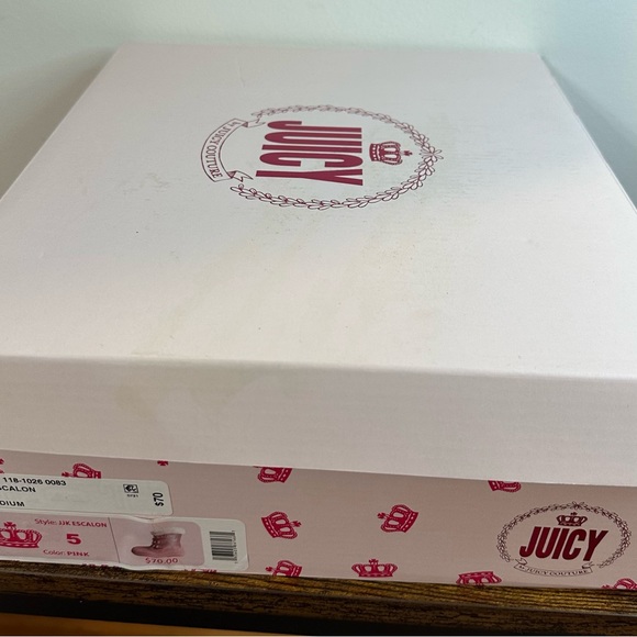 Juicy Couture Girls JJK ESCALON Pink Boots . NWT/box Size Big girl 6 - Picture 5 of 5